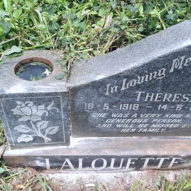 LALOUETTE Theresa 1918-1987