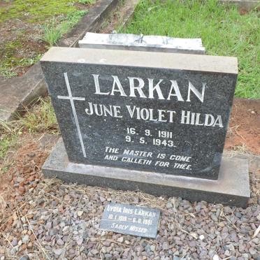 LARKAN June Violet Hilda 1911-1943 :: LARKAN Lydia Iris 1919-1991