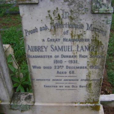 LANGLEY Aubrey Samuel -1939