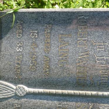 LAING Robert Walter -1959 :: GEE Shirley May nee LAING -1967