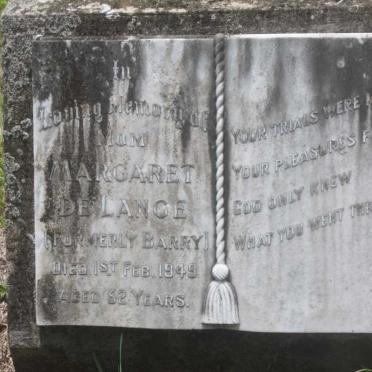 LANGE Margaret, de formerly BARRY -1949