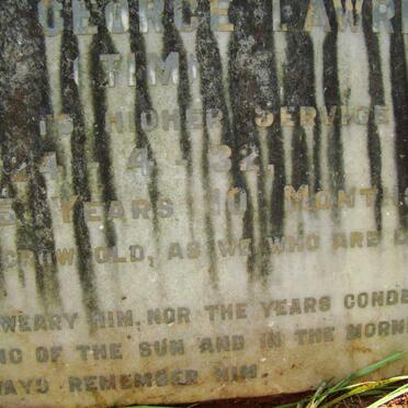 LAWRIE Albert George -1932