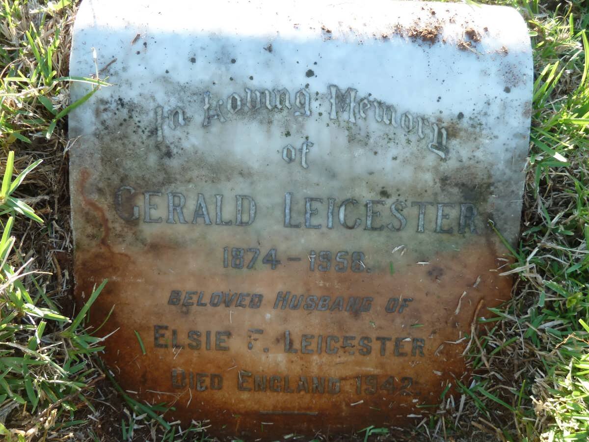 LEICESTER Gerald 1874-1958