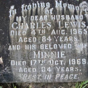 LEWIS Charles -1965 &amp; Minnie -1969