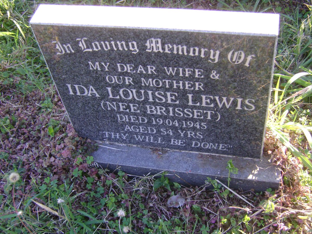 LEWIS Ida Louise nee BRISSET -1945
