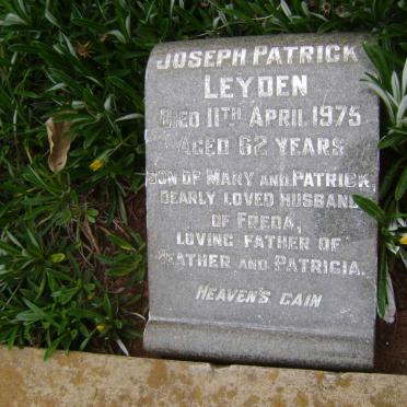 LEYDEN Joseph Patrick -1975