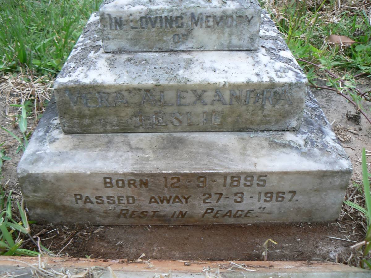 LESLIE Vera Alexandra 1895-1967