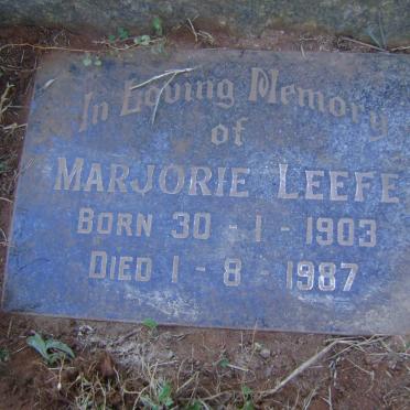LEEFE Marjorie 1903-1987
