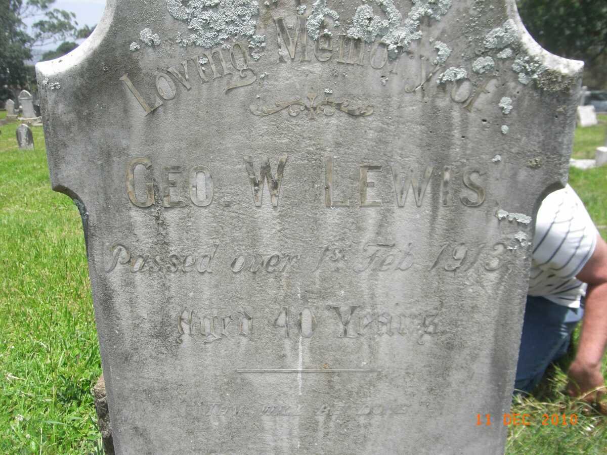 LEWIS Geo. W. -1913