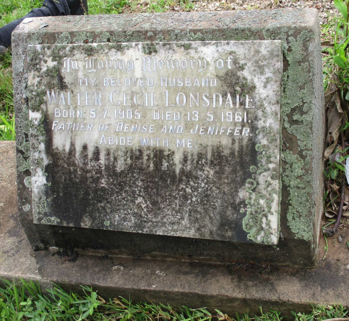 LONSDALE Walter Cecil 1905-1961