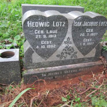 LOTZ Isak Jacobus 1907-1987 &amp; Hedwig LAUE 1913-1982