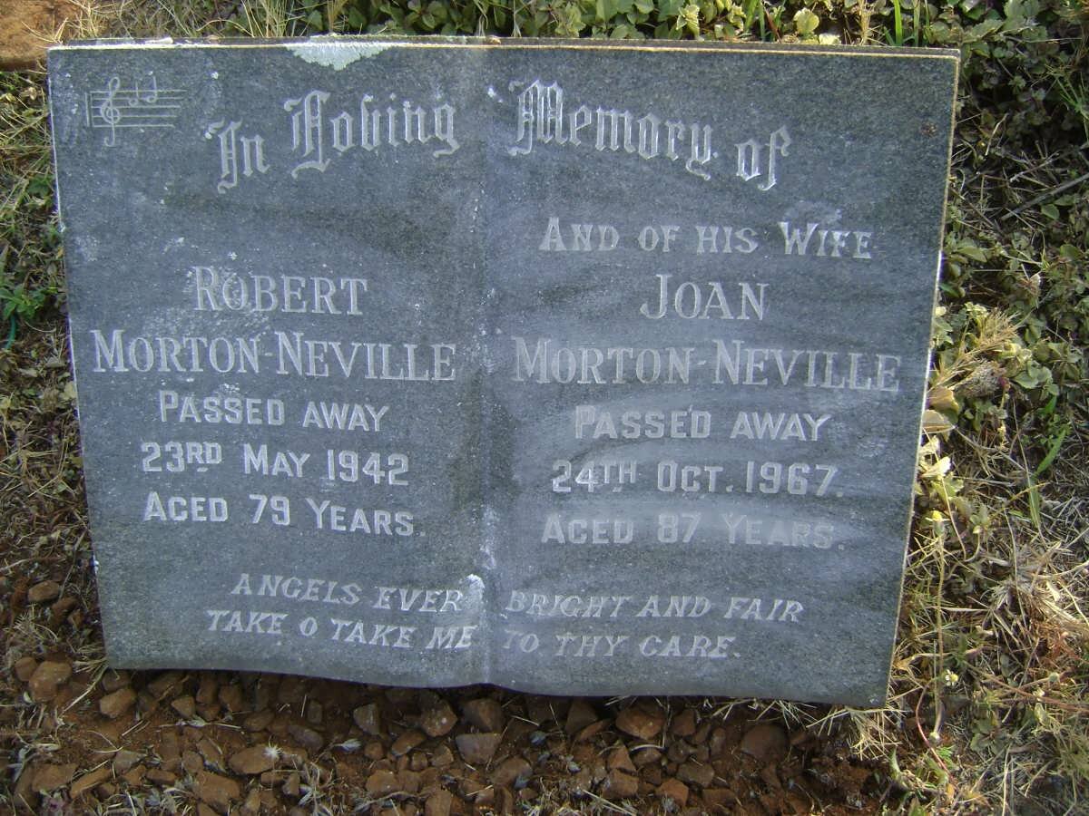 MORTON-NEVILLE Robert -1942 &amp; Joan -1967