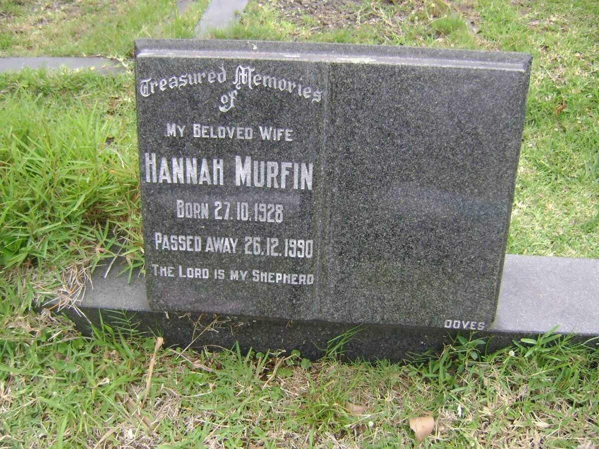 MURFIN Hannah 1928-1990