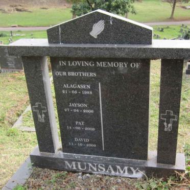 MUNSAMY Alagasen -1988 :: MUNSAMY Jayson -2006 :: MUNSAMY Pat -2006 :: MUNSAMY David -2009