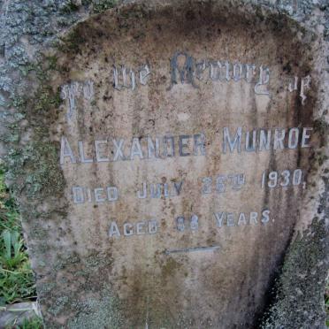 MUNROE Alexander -1930 