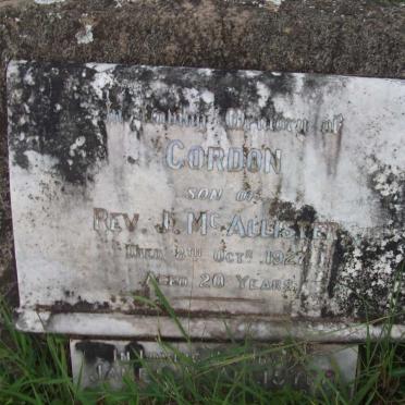 McALLISTER  Gordon -1927