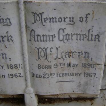 McLAREN Annie Cornelia 1890-1967