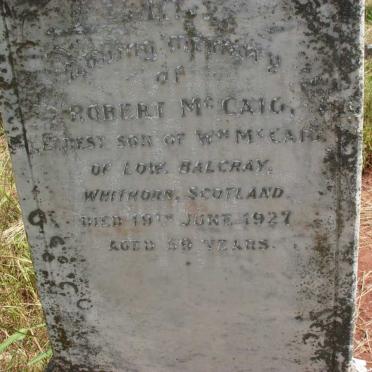 McCAIG Robert -1927