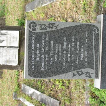 McKENZIE Reginald Kenneth 1885-1934 &amp; Elizabeth Bogue 1894-1977 :: McKENZIE Ian Thomas -1943 :: WATKINS Joan Agnes 1925-1998