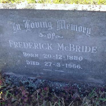 McBRIDE Frederick 1880-1966