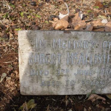 McALLISTER Robert -1956