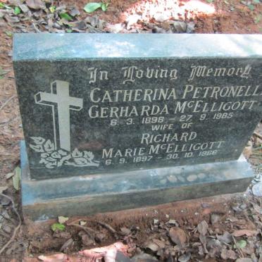 McELLIGOTT Richard Marie 1897-1966 &amp; Catherina Petronella Gerharda 1898-1985