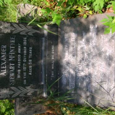 McINTYRE Alexander Stewart -1966 :: PEDERSEN Margaret Speedy nee McINTYRE -1978