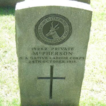 McPHERSON M. -1918