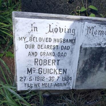 McGUICKEN Robert 1912-1984