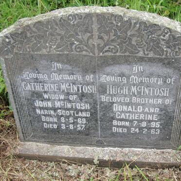 McINTOSH Catherine 1869-1957 :: McINTOSH Hugh 1895-1963