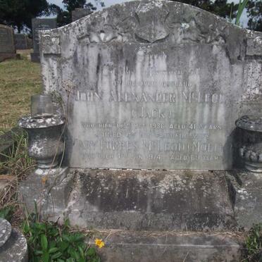 McLEOD John Alexander -1936 &amp; Mary Forbes -1974