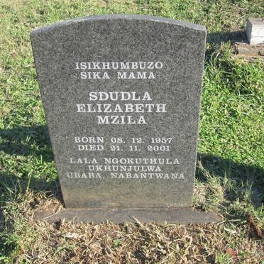 MZILA Sdudla Elizabeth 1957-2001