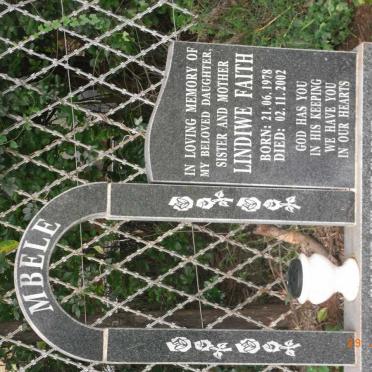 MBELE Lindiwe Faith 1978-2002