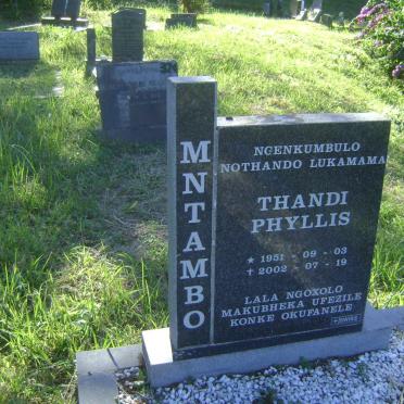 MNTAMBO Thandi Phyllis 1951-2002