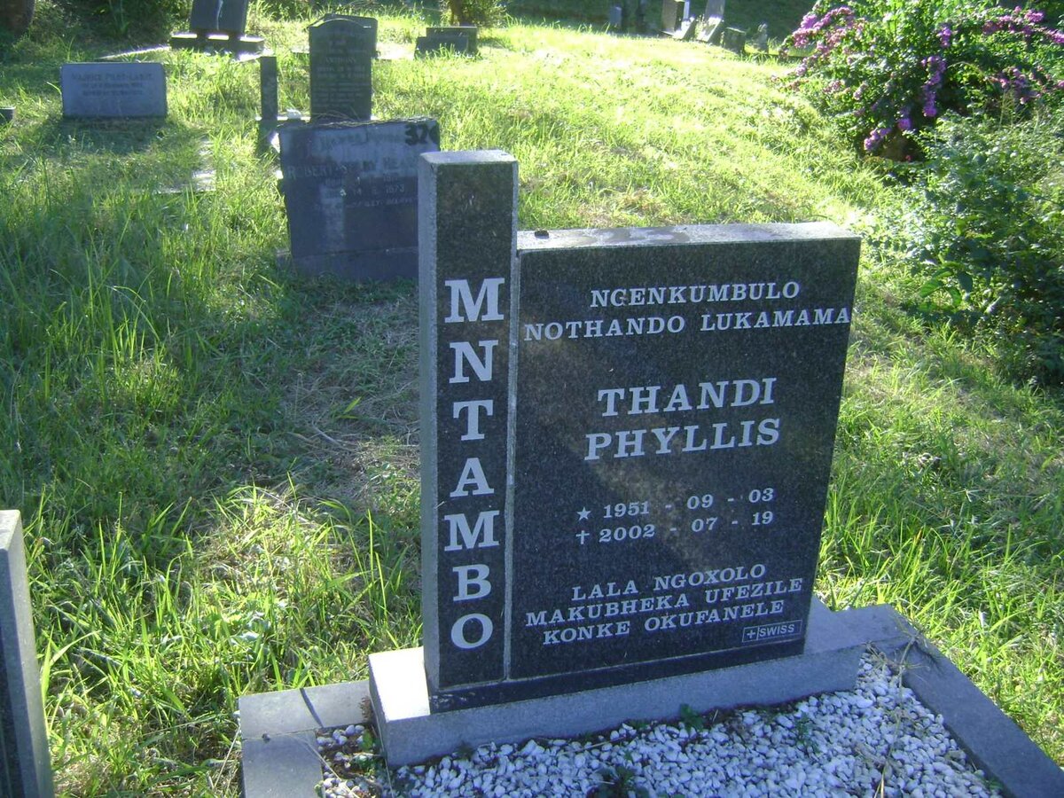 MNTAMBO Thandi Phyllis 1951-2002