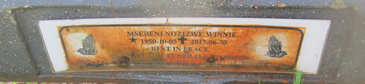 MSEBENI Nozizwe Winnie 1950-2017