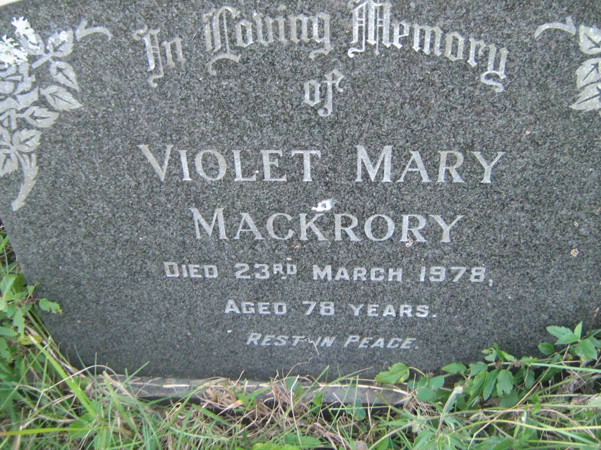 MACKRORY Violet Mary -1978