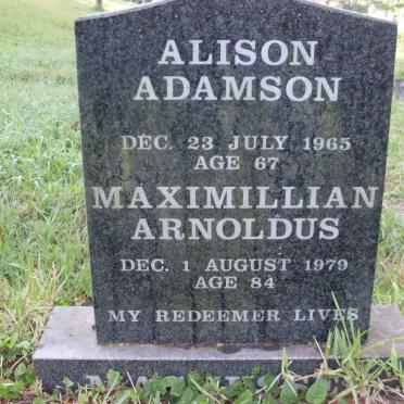 MAGNUSSEN Maximillian Arnoldus -1979 &amp; Alison Adamson -1965