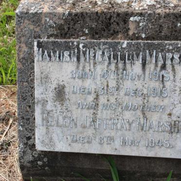 MARSHALL Helen Jaffray -1945  :: MARSHALL Hamish McCallum 1915-1915