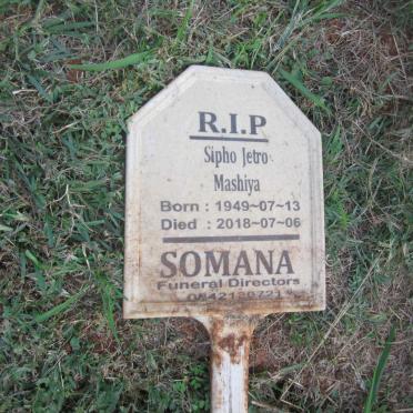 MASHIYA Sipho Jetro 1949-2018