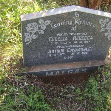 MALGAS Arthur Edward 1929-1969 &amp; Cecelia Rebecca 1905-1957