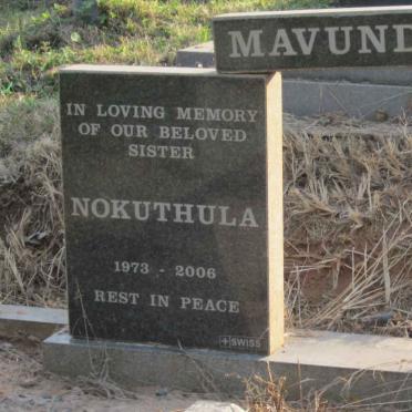 MAVUNDLA Nokuthula 1973-2006