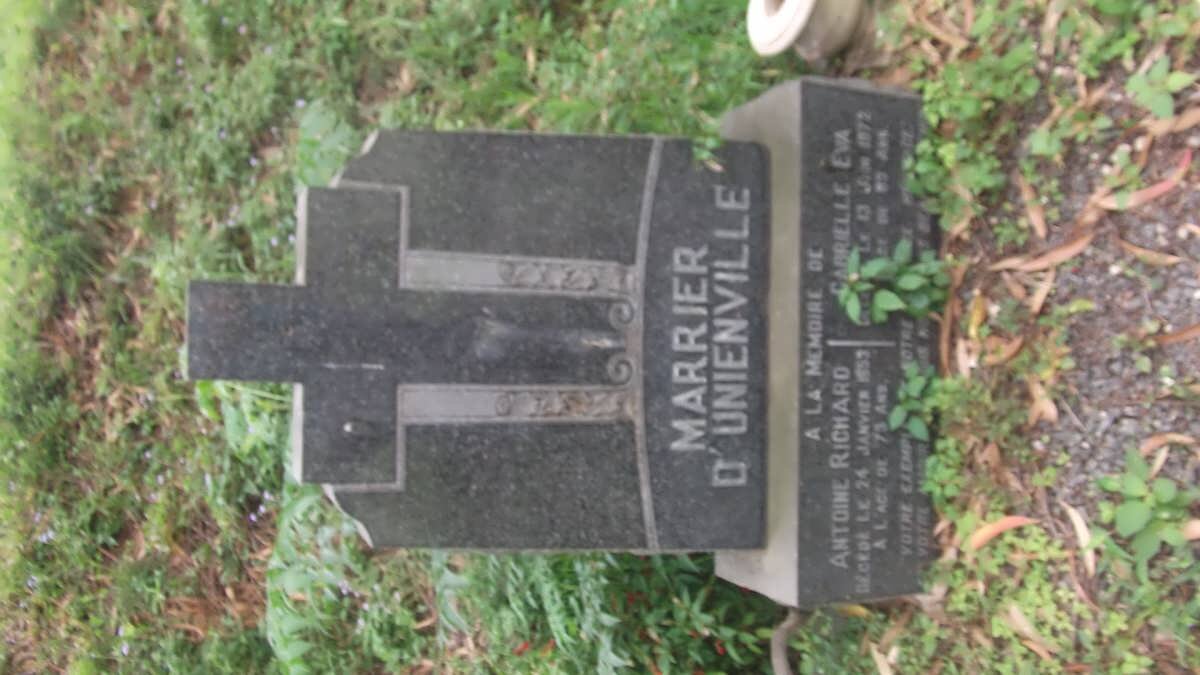 MARRIER D'UNIENVILLE Antoine Richard -1953 &amp; Gabrielle Eva -1972