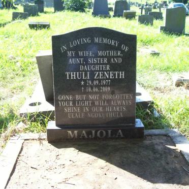 MAJOLA Thuli Zeneth 1977-2009