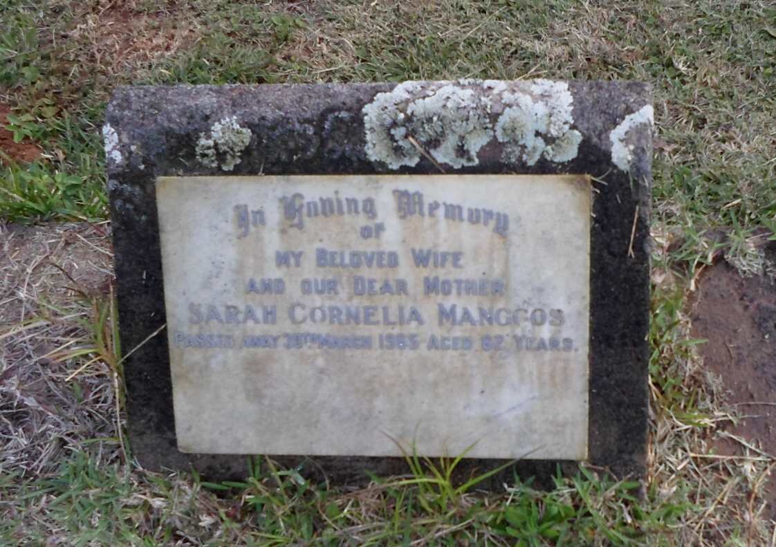 MANGGOS Sarah Cornelia -1965