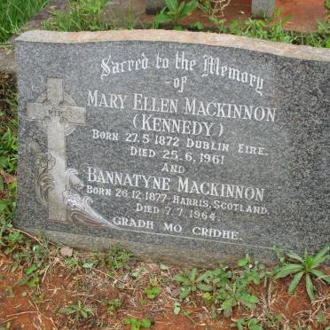 MACKINNON Bannatyne 1877-1964 &amp; Mary Ellen KENNEDY 1872-1961