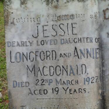 MACDONALD Jessie -1927 :: MACDONALD Annie -1950