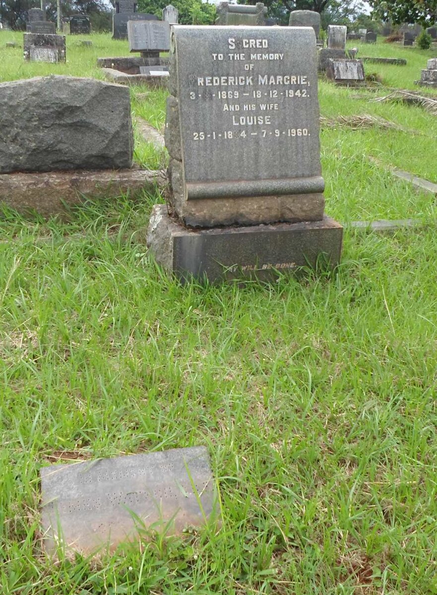 MARGRIE Frederick 1869-1942 &amp; Louise 1884-1960 :: WATSON James 1883-1967