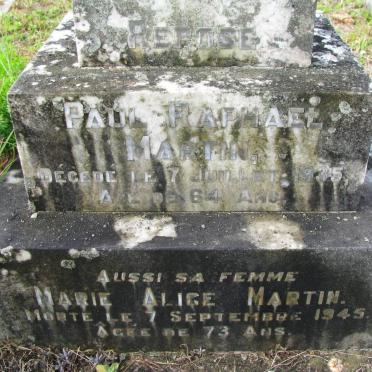 MARTIN Paul Raphael -1935 &amp; Marie Alice -1945 