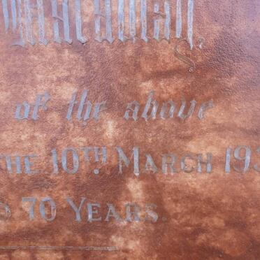 MACAULAY Joseph -1930 &amp; Rosetta Elizabeth -1926